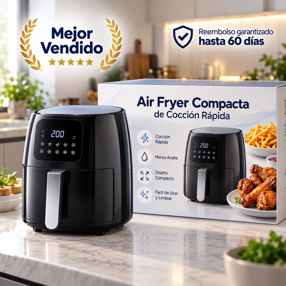 Comida Crujiente en 2 minutos con FryMax