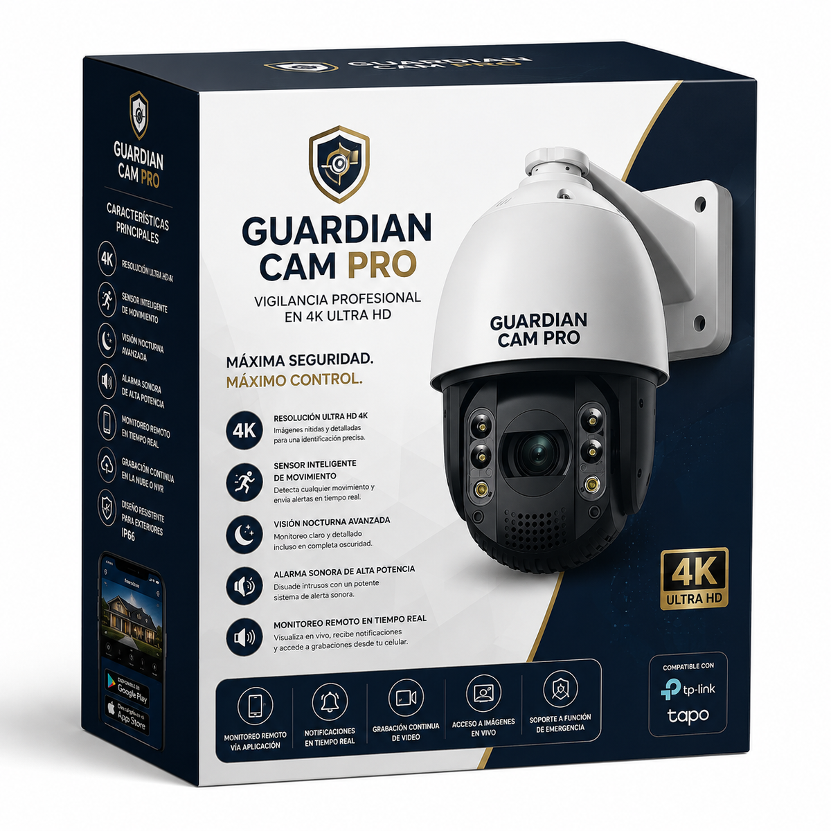 Cámara de Seguridad Guardian Cam Pro + Regalo