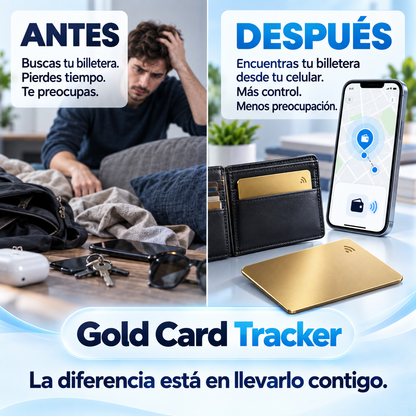 Protege lo que llevas contigo con Gold Card Tracker.