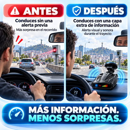 DETECTA EL RADAR ANTES DE QUE TE SORPRENDA.